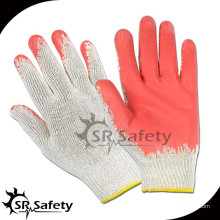 SRSAFETY rote Latex econimic Handschuhe Verkauf in besten Preis in China / billig Latex Handschuh glatt